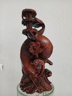 chinees japans houten beeld karper vis karpers, Antiek en Kunst, Ophalen of Verzenden