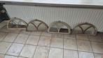 Gietijzeren stalramen 4 stuks, Doe-het-zelf en Verbouw, Glas en Ramen, Ophalen, Gebruikt, Minder dan 80 cm, Minder dan 80 cm