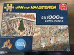 Jan van Haasteren puzzel 2 x 1000 stukjes, Nieuw, Ophalen of Verzenden, 500 t/m 1500 stukjes, Legpuzzel