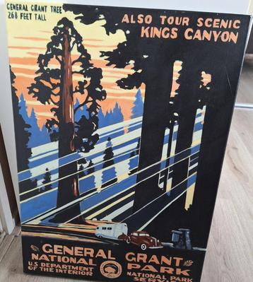 General Grant tree, Grant Park print op linnen, reclame beschikbaar voor biedingen