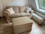 Ikea ektrop 2 zits met 2 hockers beige OPHALEN IN LEIDEN, Ophalen, Gebruikt