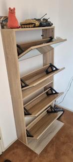 Spiegelkast schoenenkast, Ophalen, Minder dan 50 cm, Met deur(en), Glas