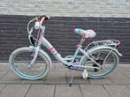 Kinderfiets (Meisjes) MBM Fleur, 20 inch wit, 6 versnellinge, Fietsen en Brommers, Ophalen, Gebruikt, 20 inch, Versnellingen