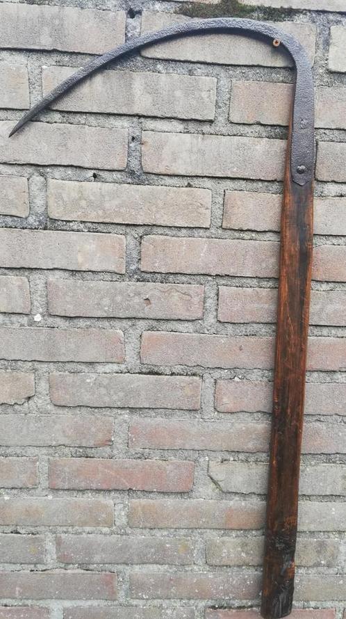 Pikhaak. Ca 1900. Gesmeed, houten steel. 37/85 cm., Antiek en Kunst, Antiek | Gereedschap en Instrumenten, Ophalen