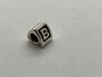 B52 Pandora zilveren bedel letter B, Pandora, Ophalen of Verzenden, X, Zilver