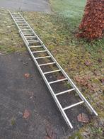 Stevige schuifladder 2x11 sporten - 5 meter, Doe-het-zelf en Verbouw, Ladders en Trappen, Gebruikt, Ophalen of Verzenden, Ladder