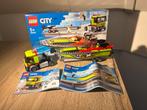 Lego 60254 raceboottransport - Compleet!, Ophalen of Verzenden, Gebruikt, Complete set, Lego