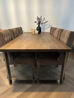 Eettafel hout, Huis en Inrichting, Tafels | Eettafels, 200 cm of meer, Zo goed als nieuw, Rechthoekig, 50 tot 100 cm