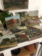 KUNST SCHILDERIJ OLIEVERF KLEIN VEEL KEUZE LANDELIJK, Antiek en Kunst, Ophalen of Verzenden
