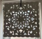 Houten Wandpaneel / Raampaneel - 38x38cm, Huis en Inrichting, Woonaccessoires | Wanddecoraties, Ophalen of Verzenden, Zo goed als nieuw
