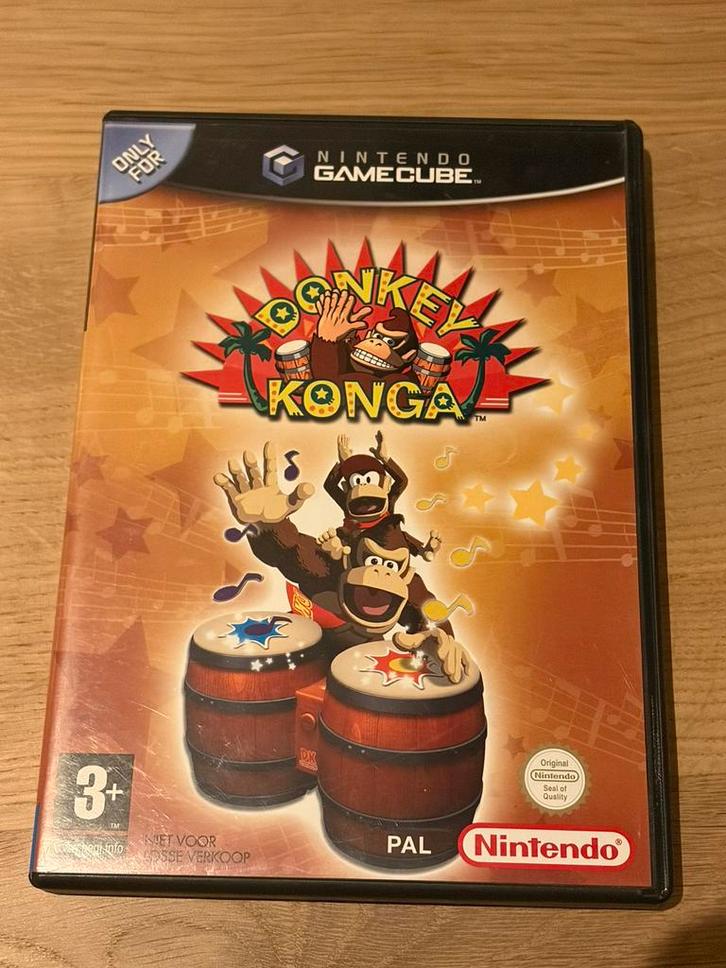 Donkey Konga, Spelcomputers en Games, Games | Nintendo GameCube, Zo goed als nieuw, Sport, 1 speler, Vanaf 3 jaar, Ophalen of Verzenden