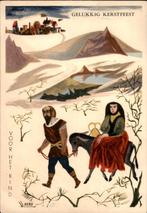 Voor het kind, Maria en Jozef op ezel Willy Berg 1956, Verzamelen, Ansichtkaarten | Themakaarten, Verzenden, 1940 tot 1960, Gelopen