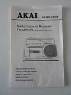 retro AKAI info radio garantiebewijs +, Ophalen, Zo goed als nieuw, Folder