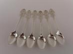 6 zilveren theelepeltjes                                Z186, Ophalen of Verzenden, Zilver