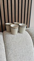 4 stuks HKliving/HK Living 'Bark' koffie kop/mok, Huis en Inrichting, Keuken | Servies, Ophalen of Verzenden, Zo goed als nieuw