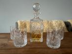 Whisky karaf met 4 glazen, Antiek en Kunst, Antiek | Glas en Kristal, Ophalen of Verzenden