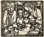 Nikolaas Eekman (1889-1973) Houtsnede 'Familie' 1921. Nummer, Verzenden
