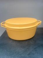 Prachtige vintage gietijzeren braadpan Cousances/Le Creuset, Ophalen, Gietijzer, Zo goed als nieuw, Keramische plaat