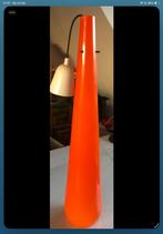 Vintage Oranje Murano Lamp, Ophalen, Gebruikt, 50 tot 75 cm, Glas