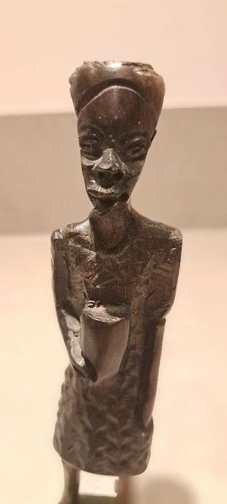 Houten Afrikaans beeldje, Antiek en Kunst, Ophalen
