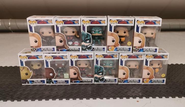 Captain Marvel funkos, Verzamelen, Poppetjes en Figuurtjes, Zo goed als nieuw, Ophalen of Verzenden