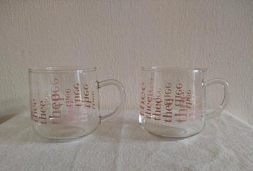 Vintage unieke ongebruikte theeglazen 43 jaar oud. beschikbaar voor biedingen