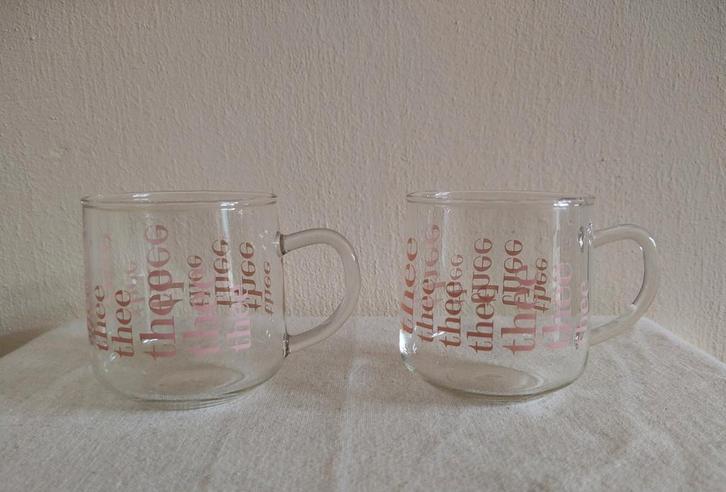 Vintage unieke ongebruikte theeglazen 43 jaar oud., Verzamelen, Glas en Borrelglaasjes, Zo goed als nieuw, Overige typen, Ophalen of Verzenden