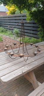 ijzeren kandelaarslamp, diam en hoogte 60 cm., Ophalen, Zo goed als nieuw