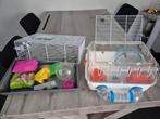 Te koop 2 hamsterkooien, Kooi, Gebruikt, Minder dan 75 cm, Hamster
