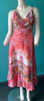 Vintage originele jaren 70 fleurige zomerjurk maat 36, Verzenden, Vintage, Roze, Maat 36 (S)