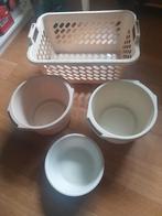 Wasmand, wasteilen en afwasbak, Huis en Inrichting, Ophalen, Zo goed als nieuw, Beige, Overige typen