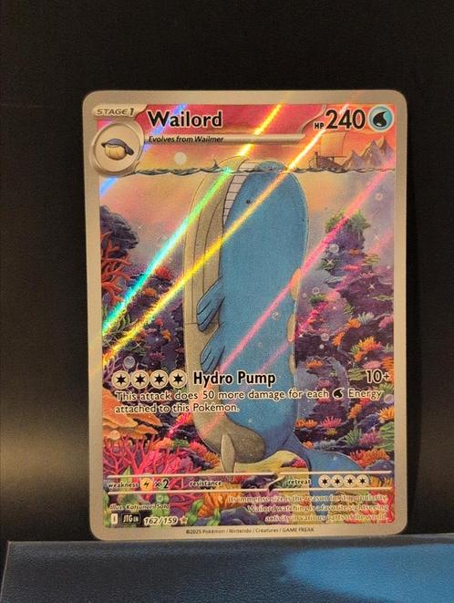 Wailord (JTG 162), Hobby en Vrije tijd, Verzamelkaartspellen | Pokémon, Zo goed als nieuw, Ophalen of Verzenden