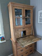 Antiek zuid-duitse grenen klepsecretaire anno 1890, Antiek en Kunst, Antiek | Meubels | Kasten, Ophalen