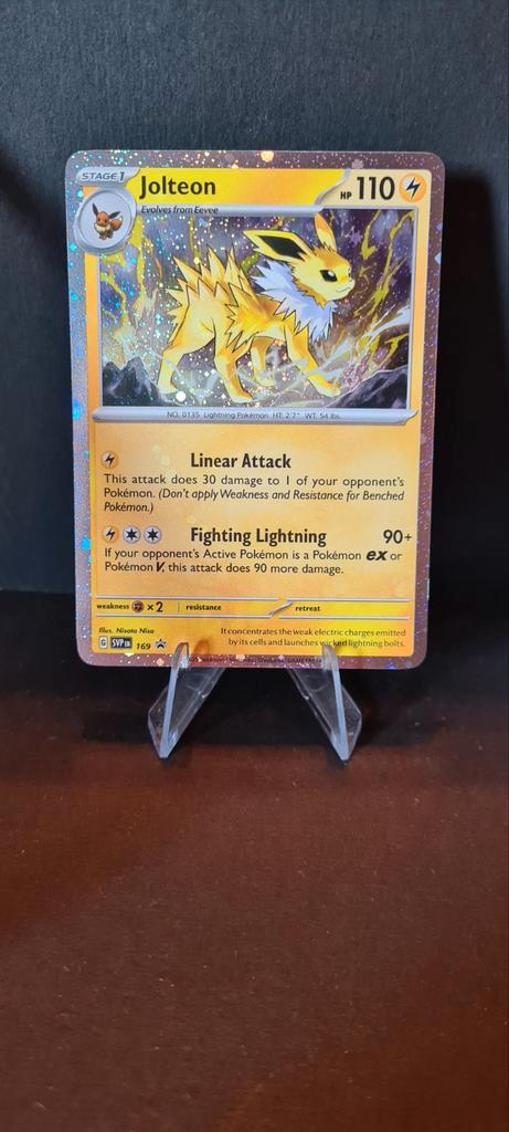 Jolteon # 169 cosmos holo, Hobby en Vrije tijd, Verzamelkaartspellen | Pokémon, Zo goed als nieuw, Ophalen of Verzenden