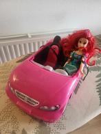 Barbie auto met barbie, Ophalen, Zo goed als nieuw, Barbie