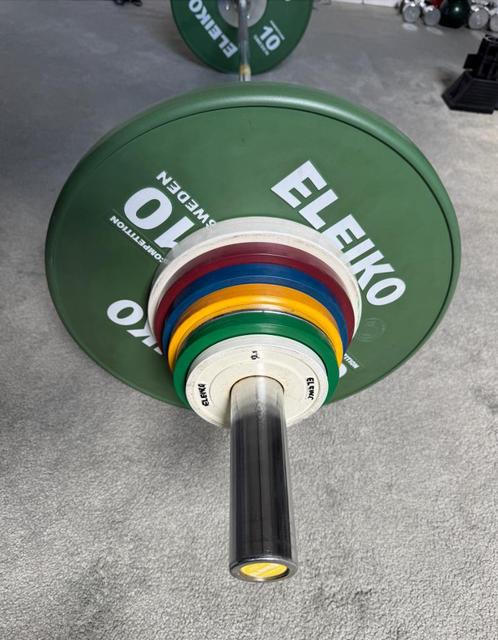 Professionele Eleiko IWF Weightlifting Set, Sport en Fitness, Fitnessmaterialen, Gebruikt, Ophalen
