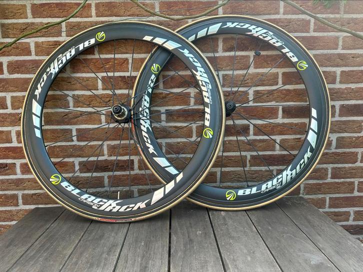 Black jack carbon wielen, Fietsen en Brommers, Fietsonderdelen, Zo goed als nieuw, Racefiets, Wiel, Ophalen