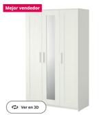 Brimnes IKEA, Huis en Inrichting, Kasten | Kledingkasten, 150 tot 200 cm, 25 tot 50 cm, Grenenhout, Zo goed als nieuw