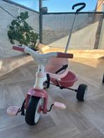 Driewieler van Smoby roze, Ophalen of Verzenden, Zo goed als nieuw, Smoby, Duwstang