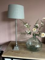 Landelijke Tafellamp met zinken voet, Ophalen of Verzenden, Zo goed als nieuw, Minder dan 50 cm