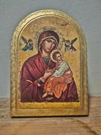 Icoon Maria en Christus, Antiek en Kunst, Antiek | Religie, Ophalen of Verzenden