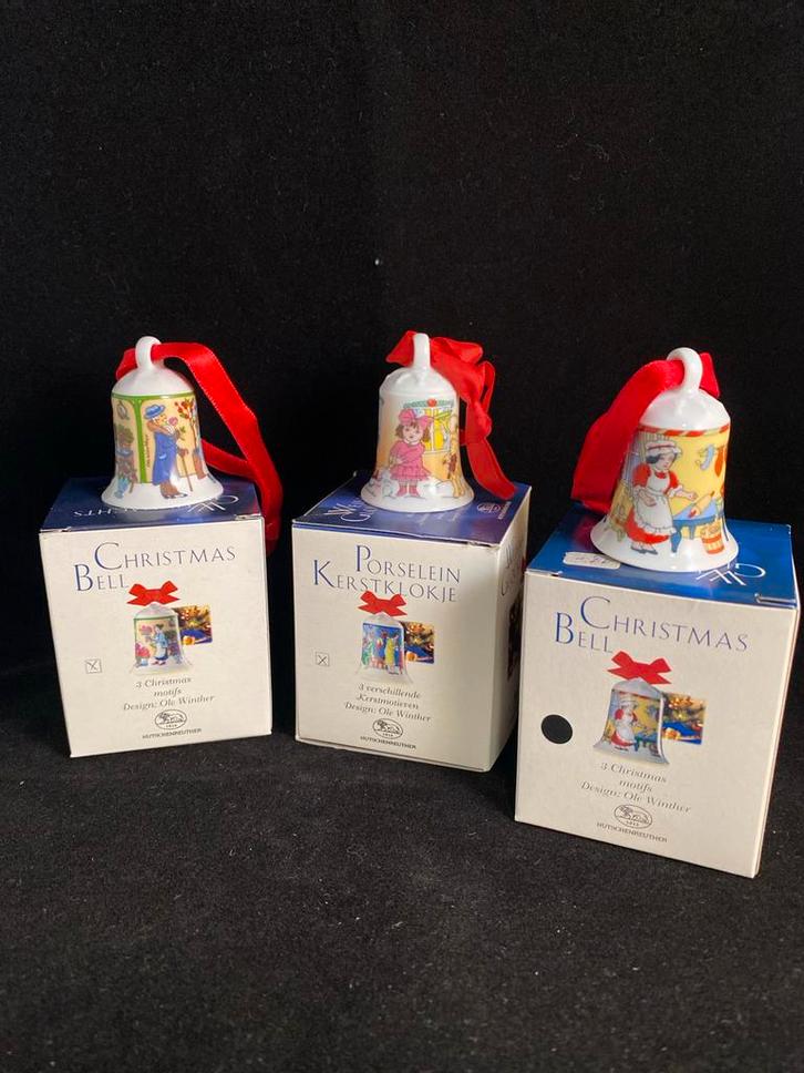 Hutschenreuther Kerstklokjes Ole Winther. Kerstkado?, Antiek en Kunst, Antiek | Porselein, Ophalen of Verzenden