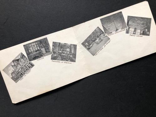Oude dubbele ansicht van Hotel De Nymph in Den Briel, Verzamelen, Ansichtkaarten | Nederland, Ongelopen, Zuid-Holland, 1940 tot 1960