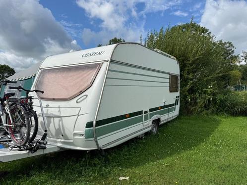 Chateau caratt EB 430 met Isabelle voortent, Caravans en Kamperen, Caravans, Particulier, tot en met 4, Treinzit, Chateau, Vast bed