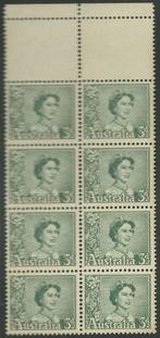 AUSTRALIE 1961 3d coil block of 4 x2, Stanley Gibbons: 311-b, Verzenden, Postfris