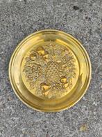 Vintage brass messing plate fruitschaal, Ophalen of Verzenden, Gebruikt