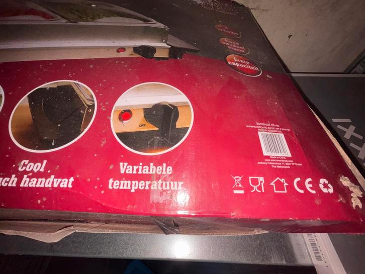 Warmhoudschaal Buffet WP-3 + Extra RVS Schalen, Huis en Inrichting, Keuken | Keukenbenodigdheden, Zo goed als nieuw, Ophalen