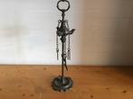 Bronzen olielamp, leuk stuk, compleet, Ophalen of Verzenden