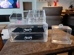 Make-up organizer met lade en wattenstaafjes houder, Ophalen of Verzenden, Zo goed als nieuw