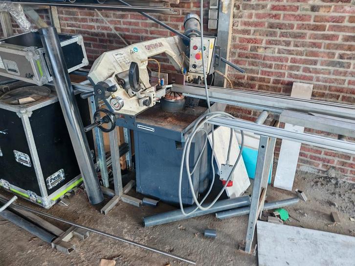 Lintzaag optimum, Doe-het-zelf en Verbouw, Gereedschap | Zaagmachines, Zo goed als nieuw, Lintzaag, 70 mm of meer, Ophalen of Verzenden